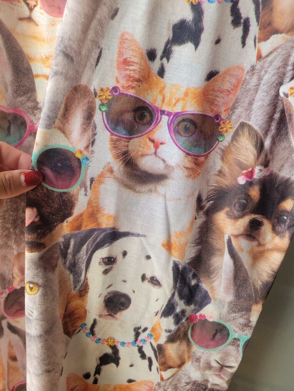 Secret Treasures Dog Cat Bunny Sleep Shirt Plus LG/XL Short Sleeve Sunglasses - Picture 6 of 6